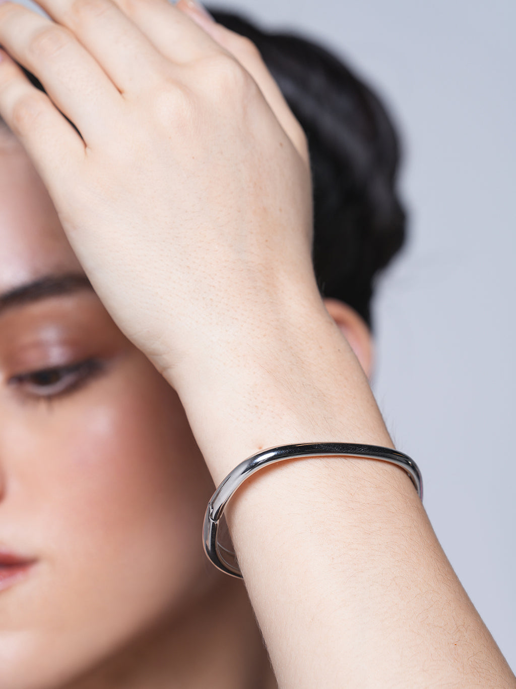 Buckle Steel Silver Bracelet