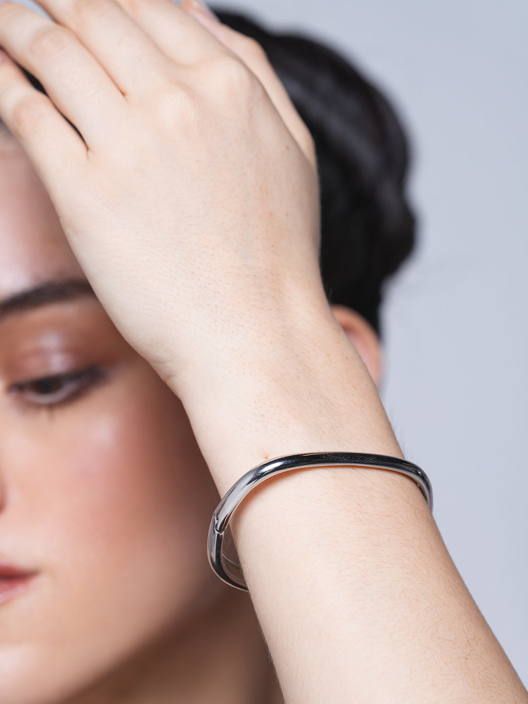 Buckle Steel Silver Bracelet