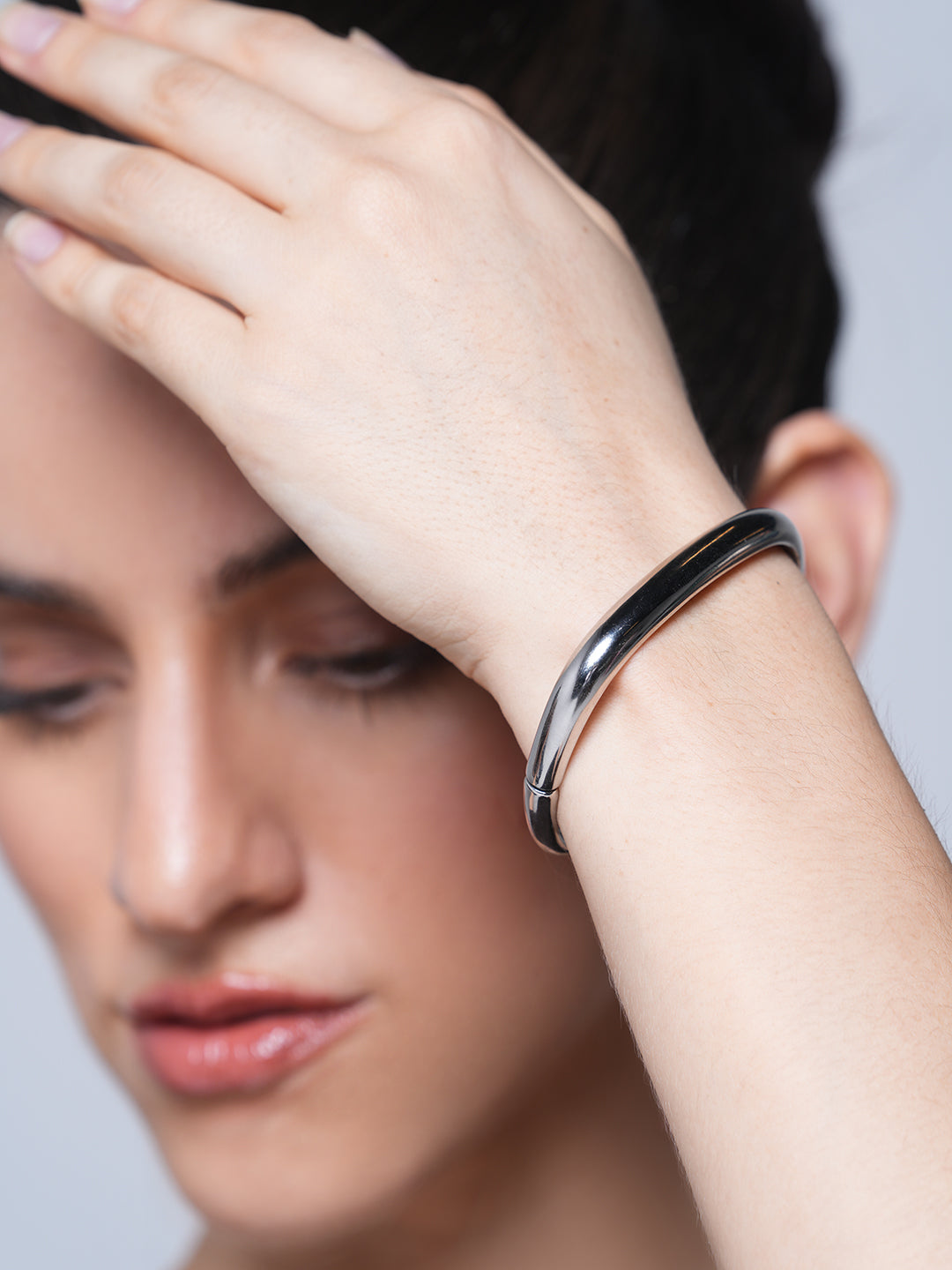 Buckle Steel Silver Bracelet