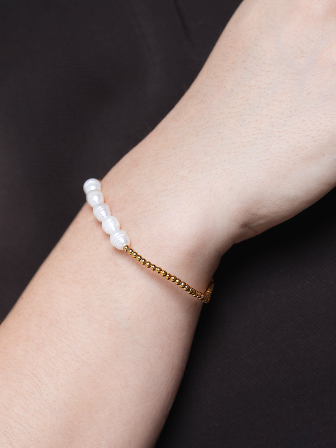 Freshwater Pearls Round Beads Bracelet
