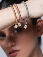 Cube Charm Bracelet Set