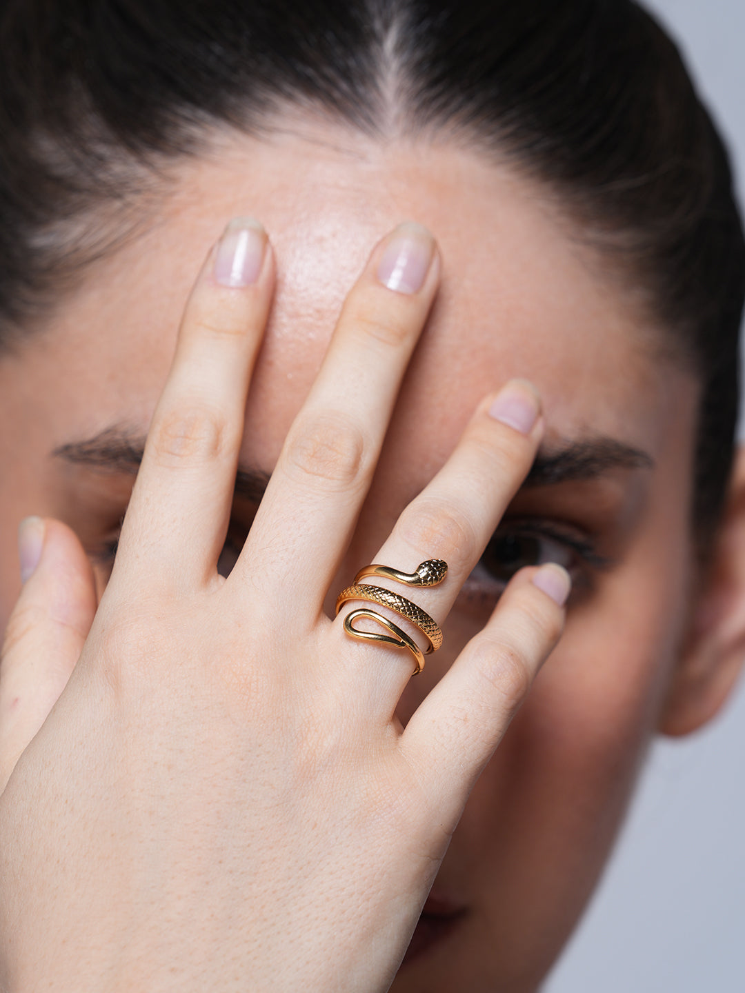 Golden Snake Ring