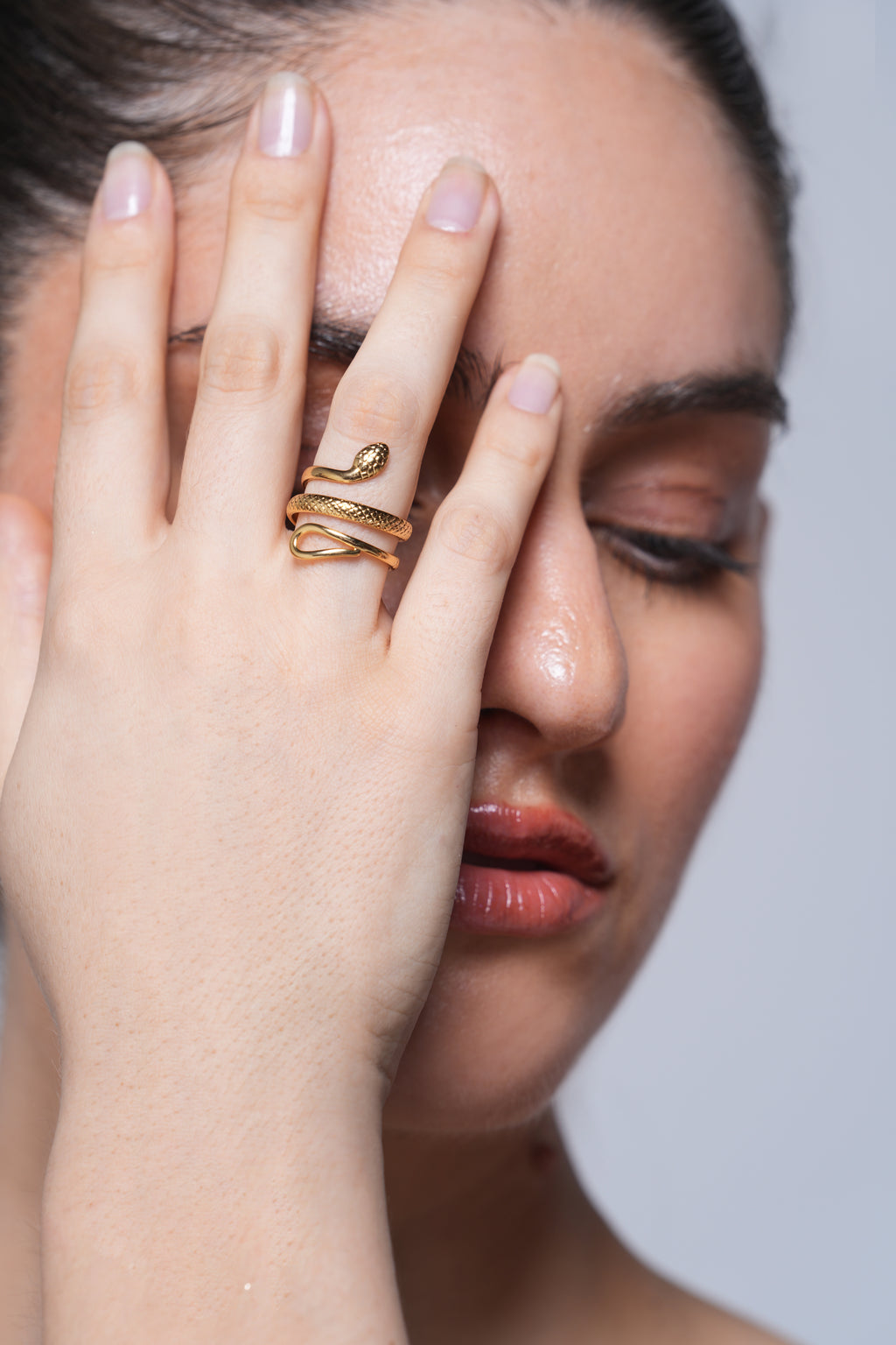 Golden Snake Ring