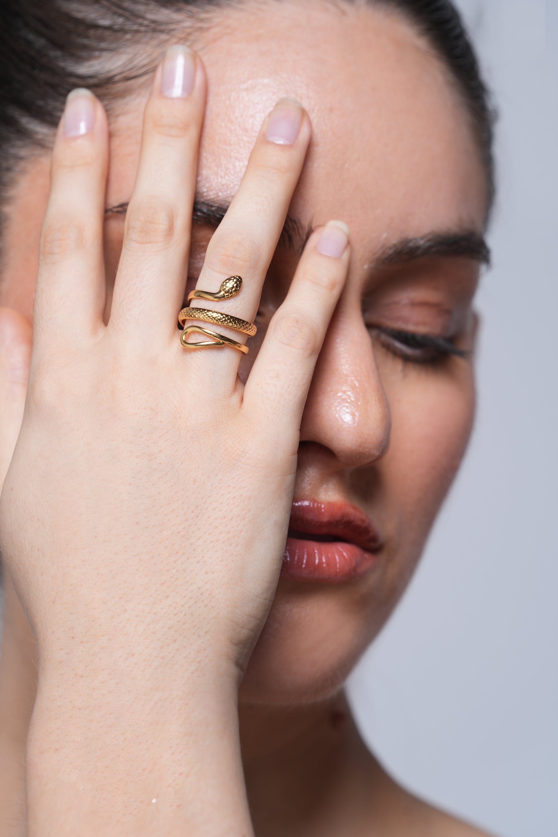 Golden Snake Ring