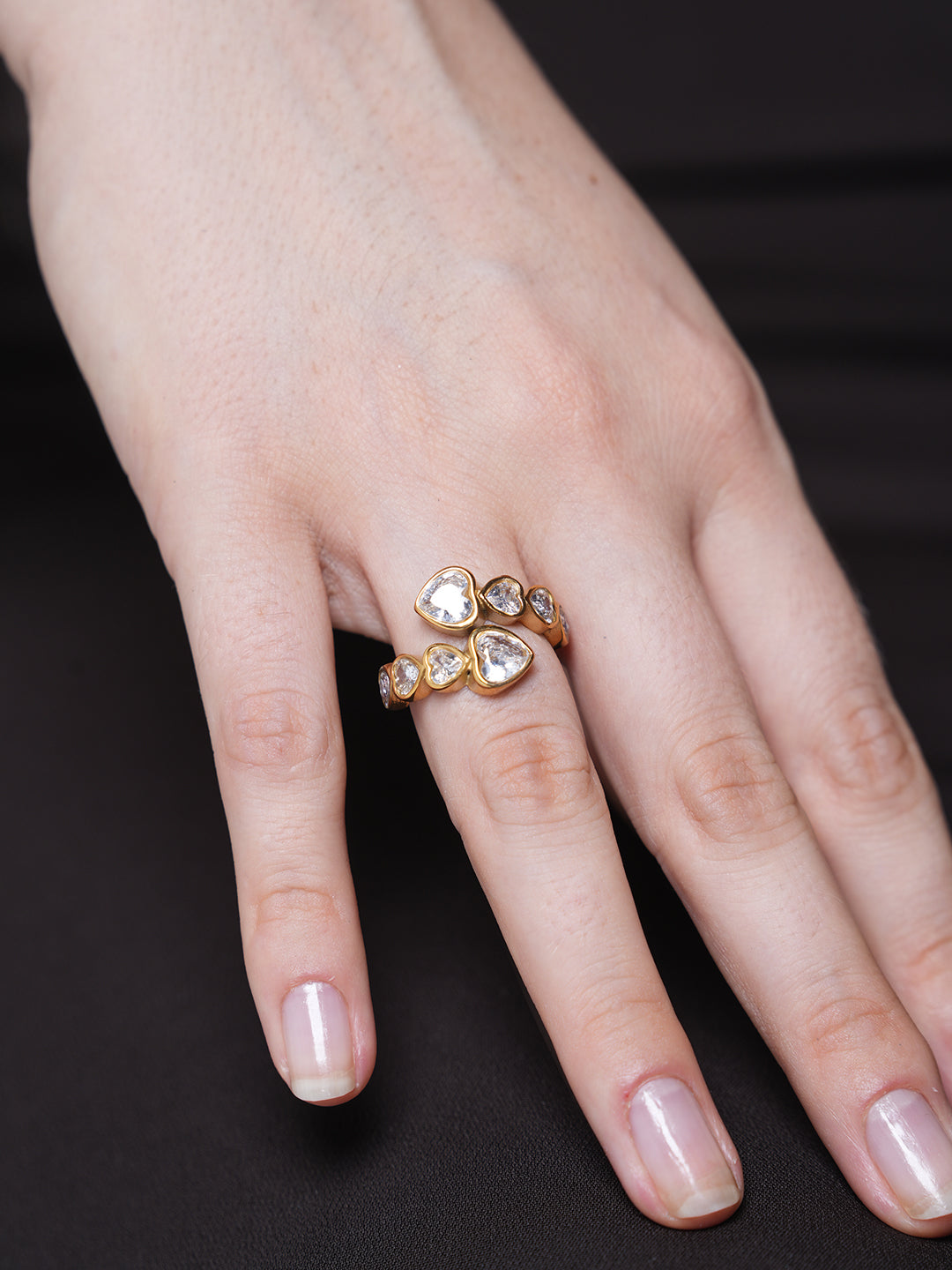 CZ Heart Ring