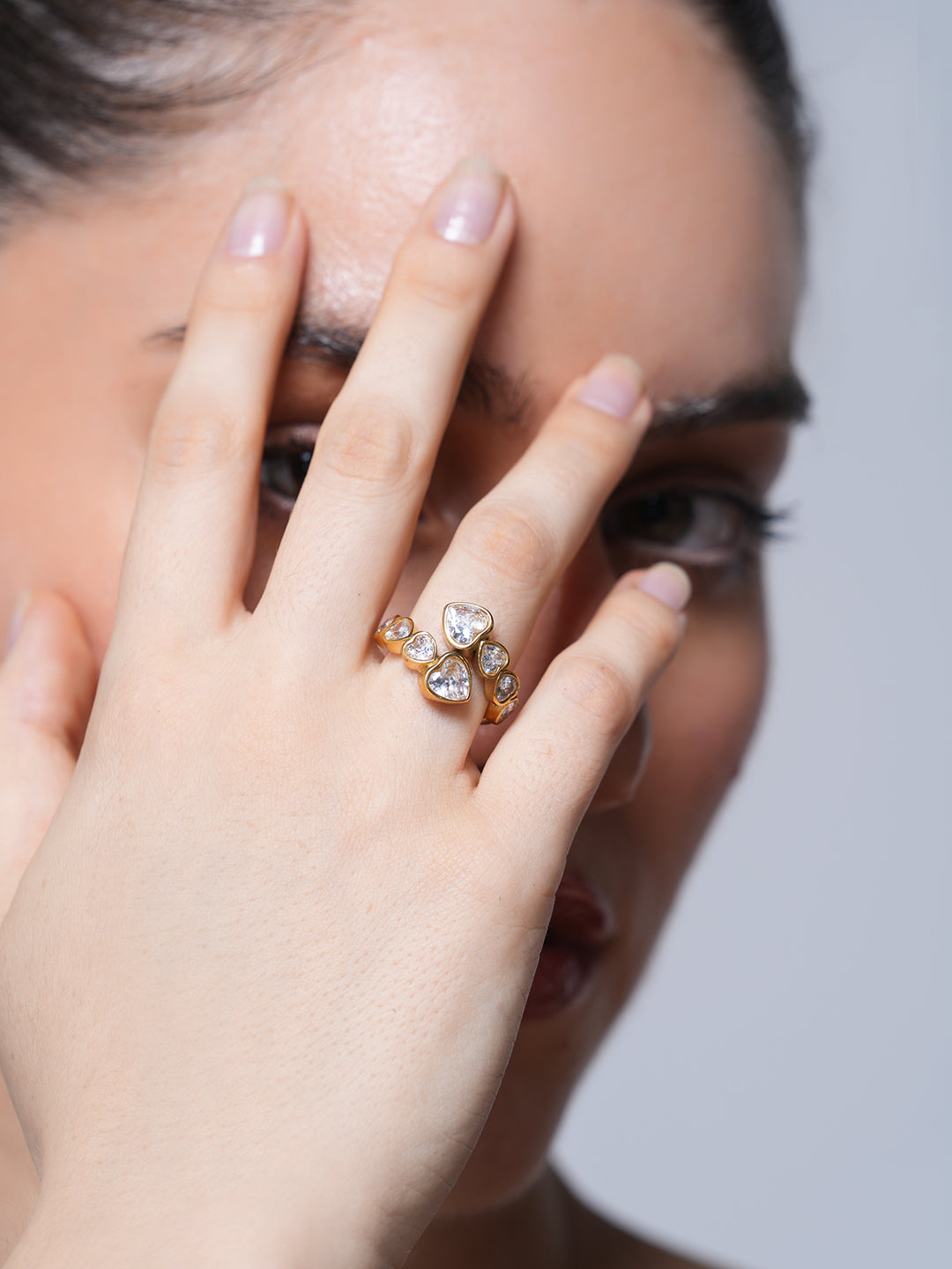 CZ Heart Ring