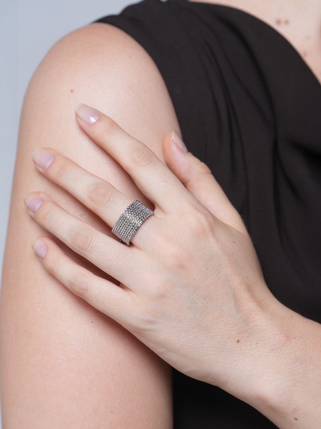 Stainless Steel Chain Tassel Finger Ring