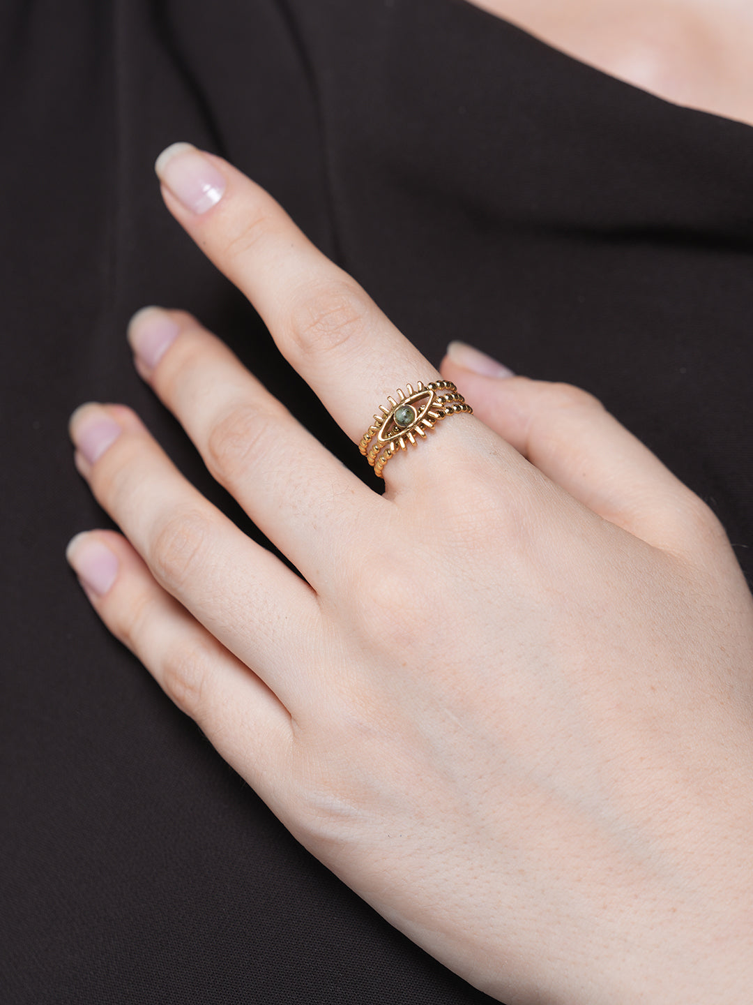 Multi Layers Devil Eye Open Ring