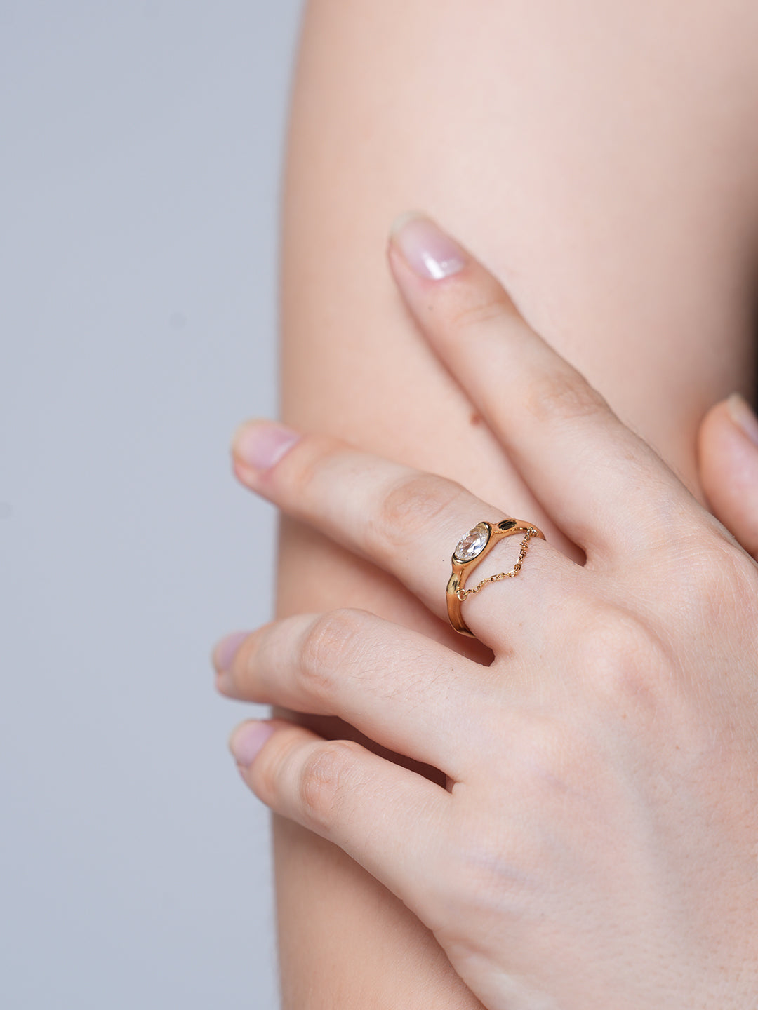 Cubic Zircon Open Ring