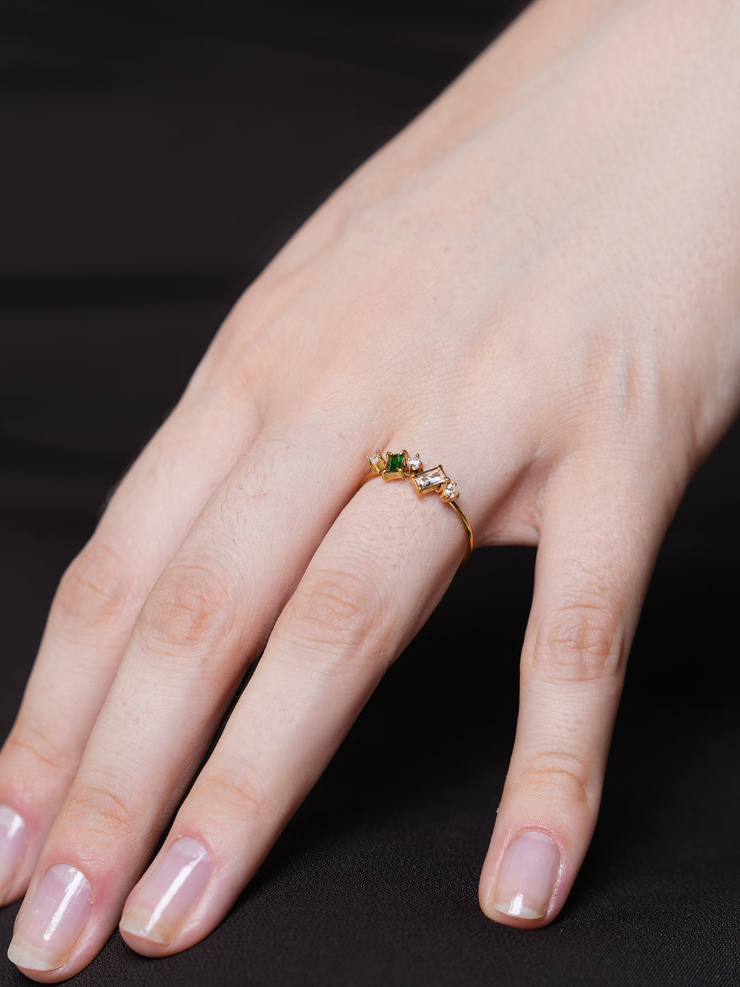 Multicolor Cubic Zirconia Ring Size 7