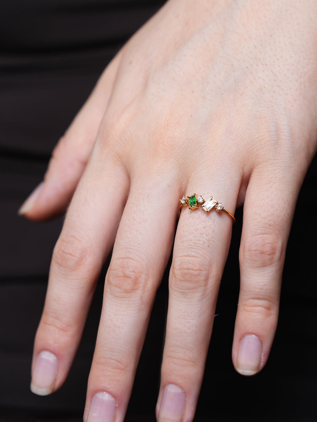 Multicolor Cubic Zirconia Ring Size 7