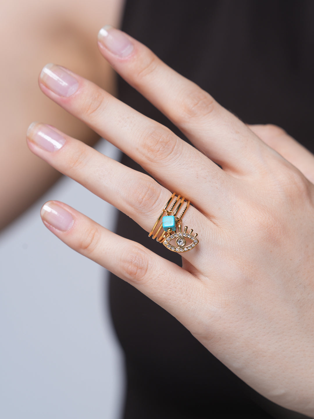 Devil Eye Charm Ring
