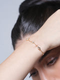 Shiny Zirconia Flower Bracelet