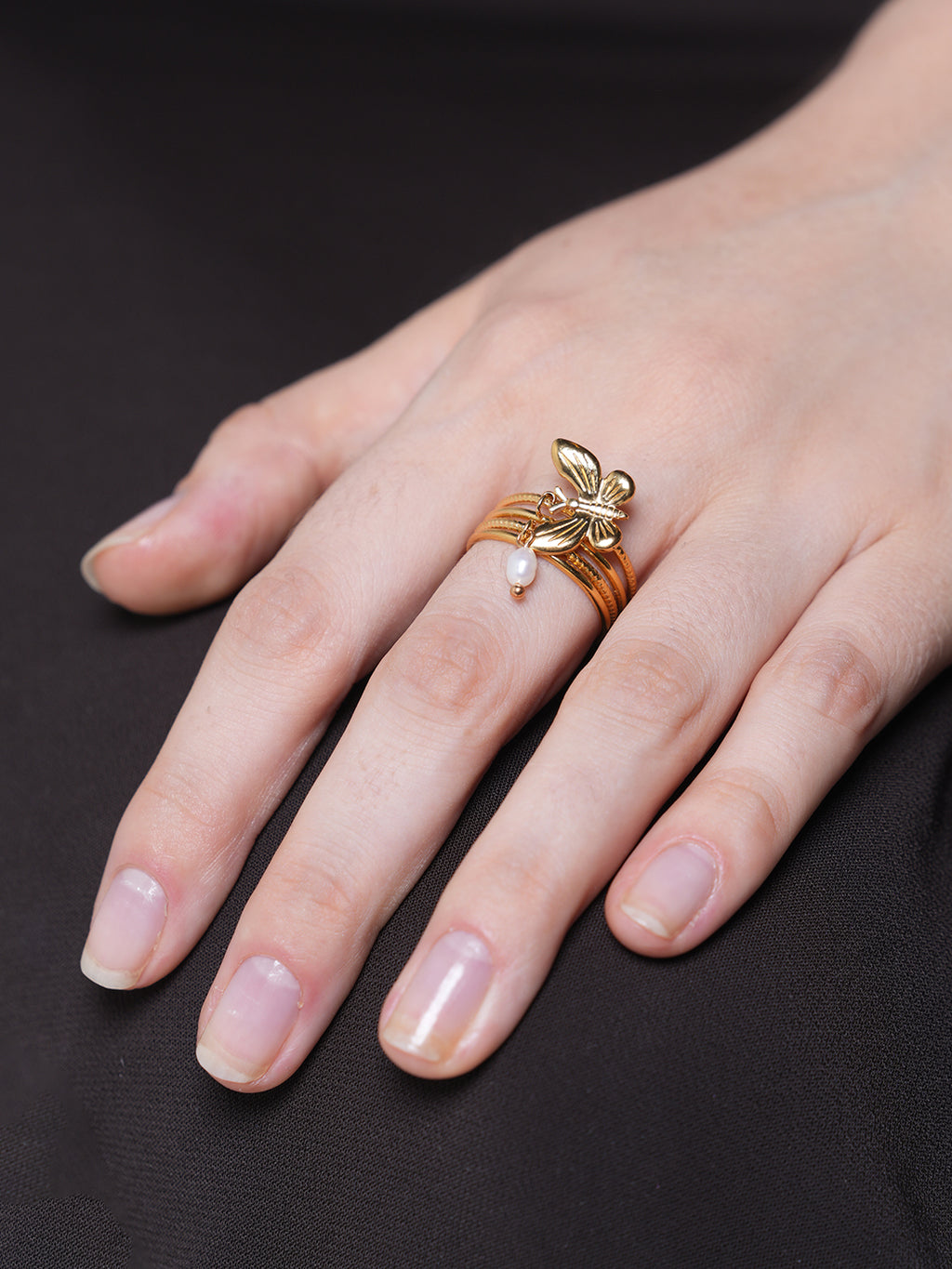 Butterfly Charm Ring