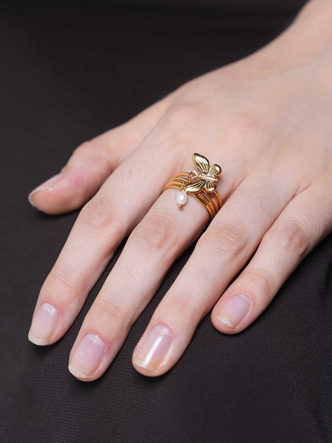Butterfly Charm Ring