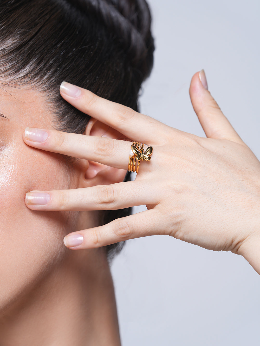 Butterfly Charm Ring