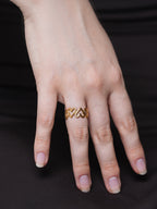 Heart Shaped Open Finger Ring