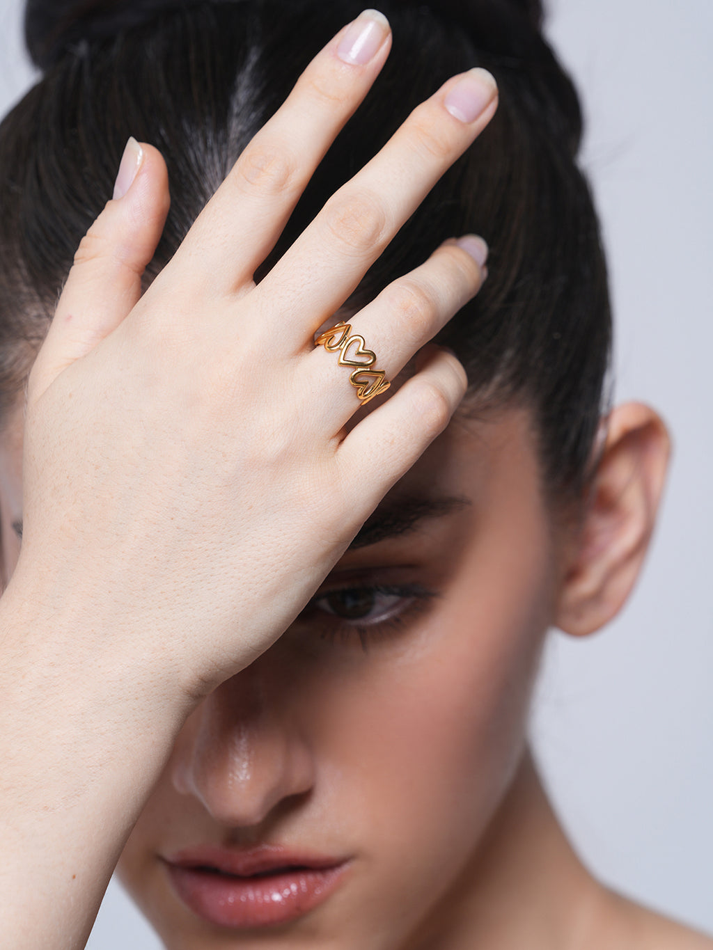 Heart Shaped Open Finger Ring