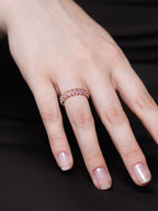Pink Zircon Ring