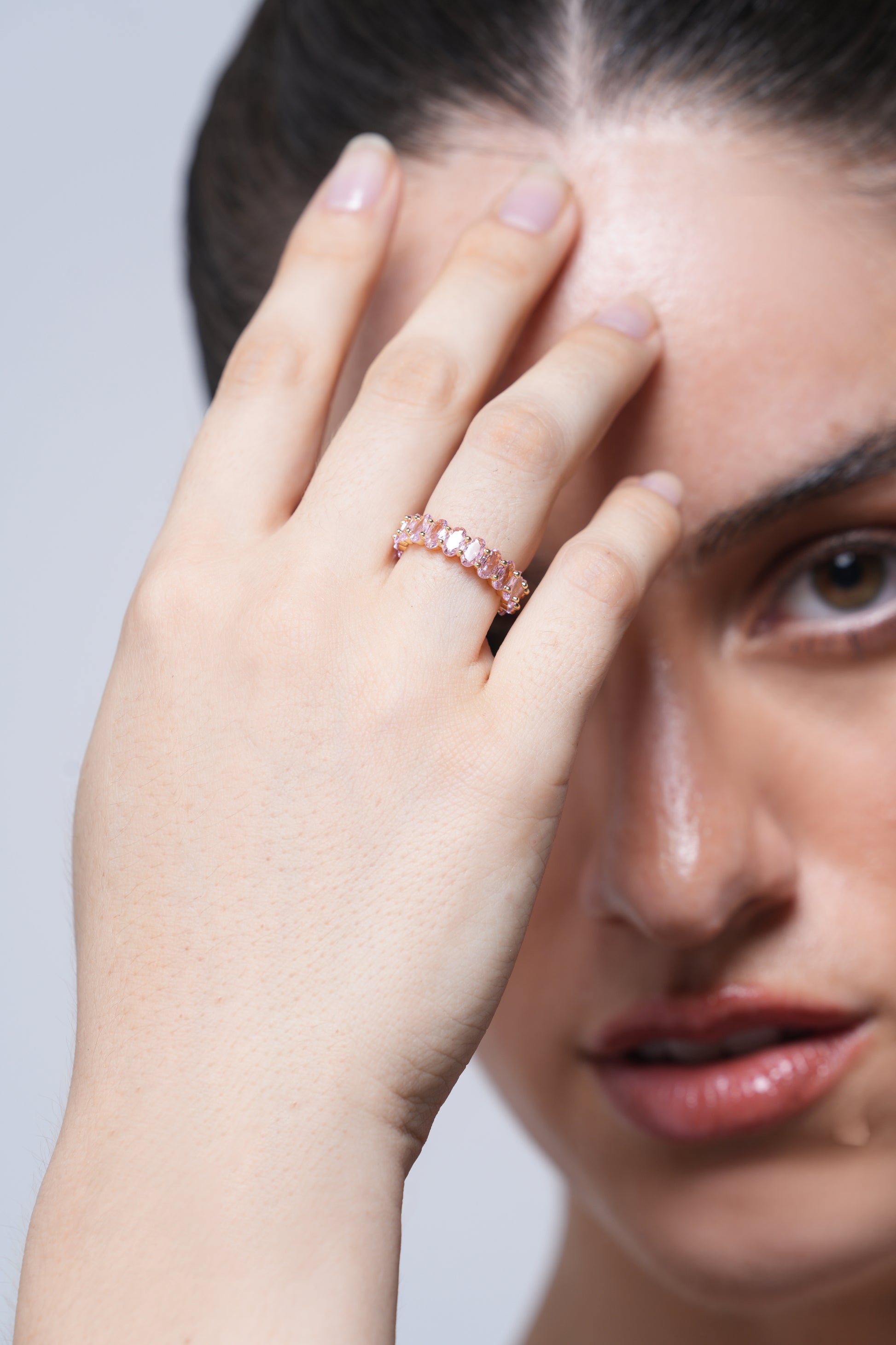 Pink Zircon Ring