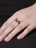 Elegant Leaf Ring