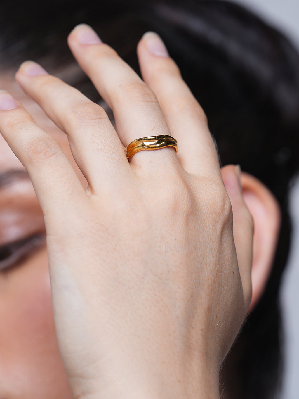 Stainless Steel Irregular Wave Opening Ring
