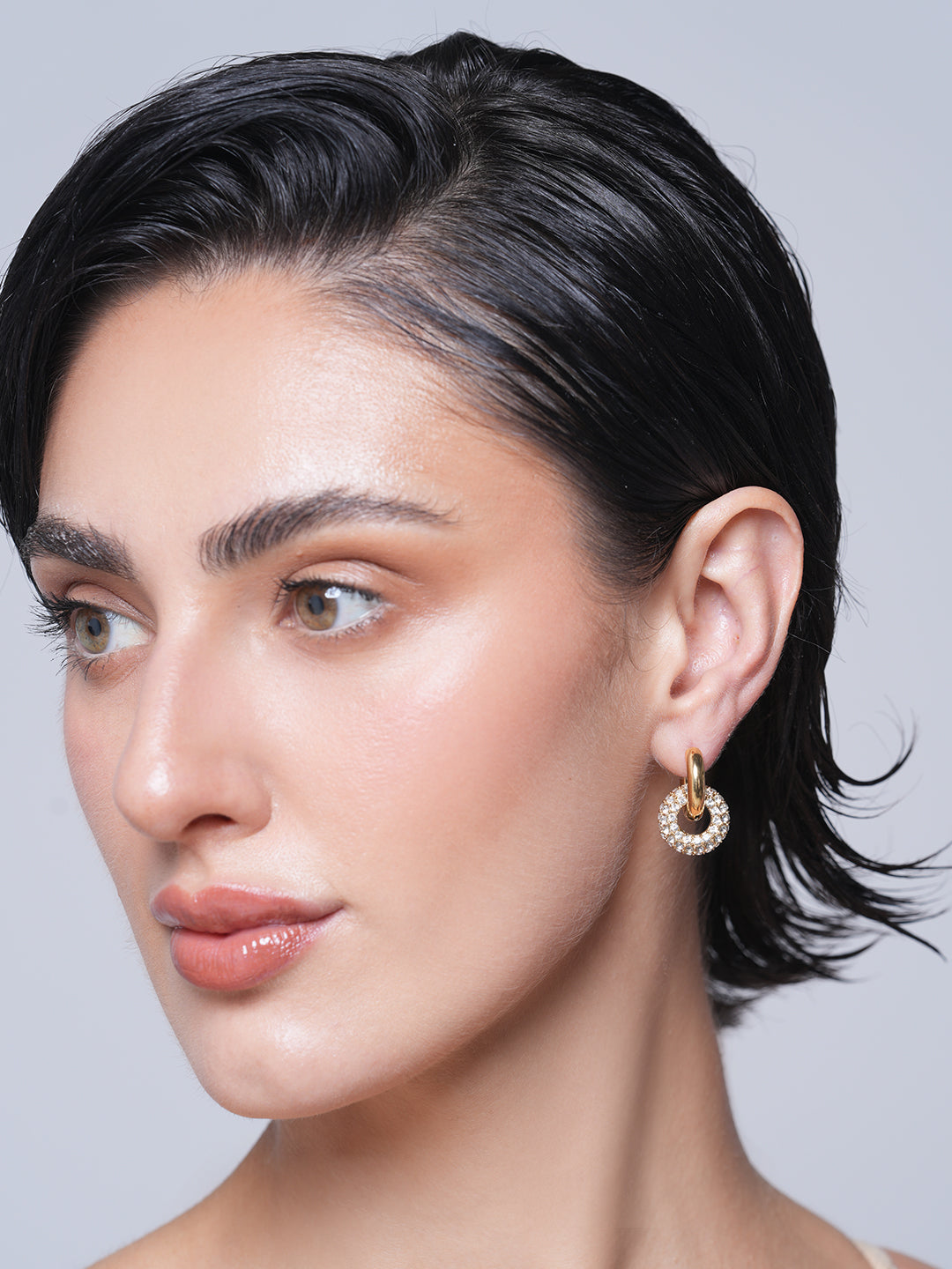 Delicate Shiny Cubic Zirconia Earrings