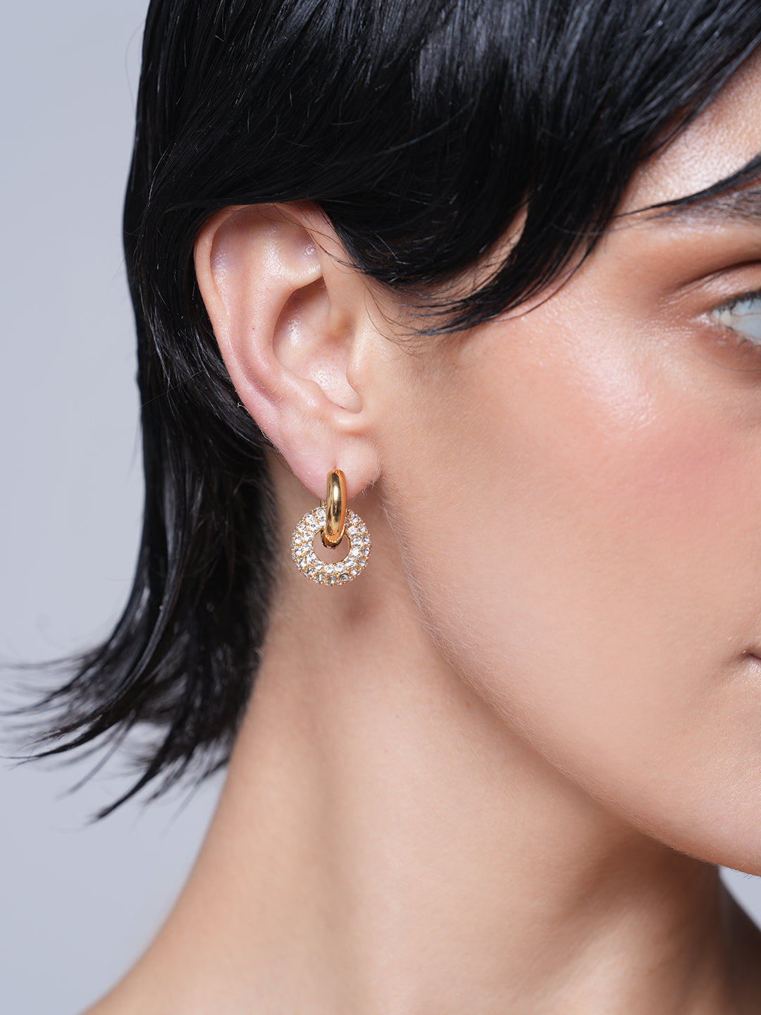 Delicate Shiny Cubic Zirconia Earrings