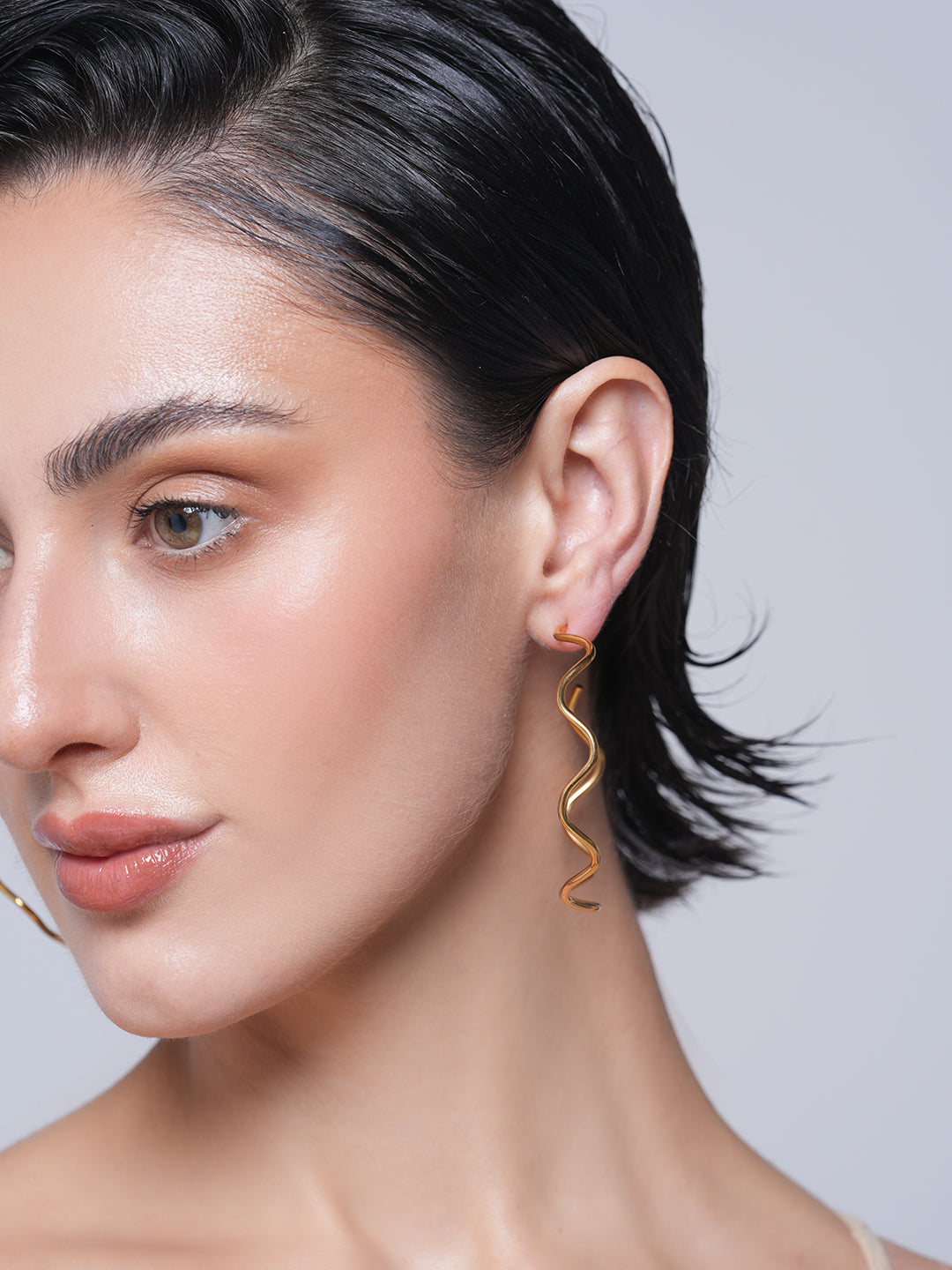 Wave CC Hoop Earrings