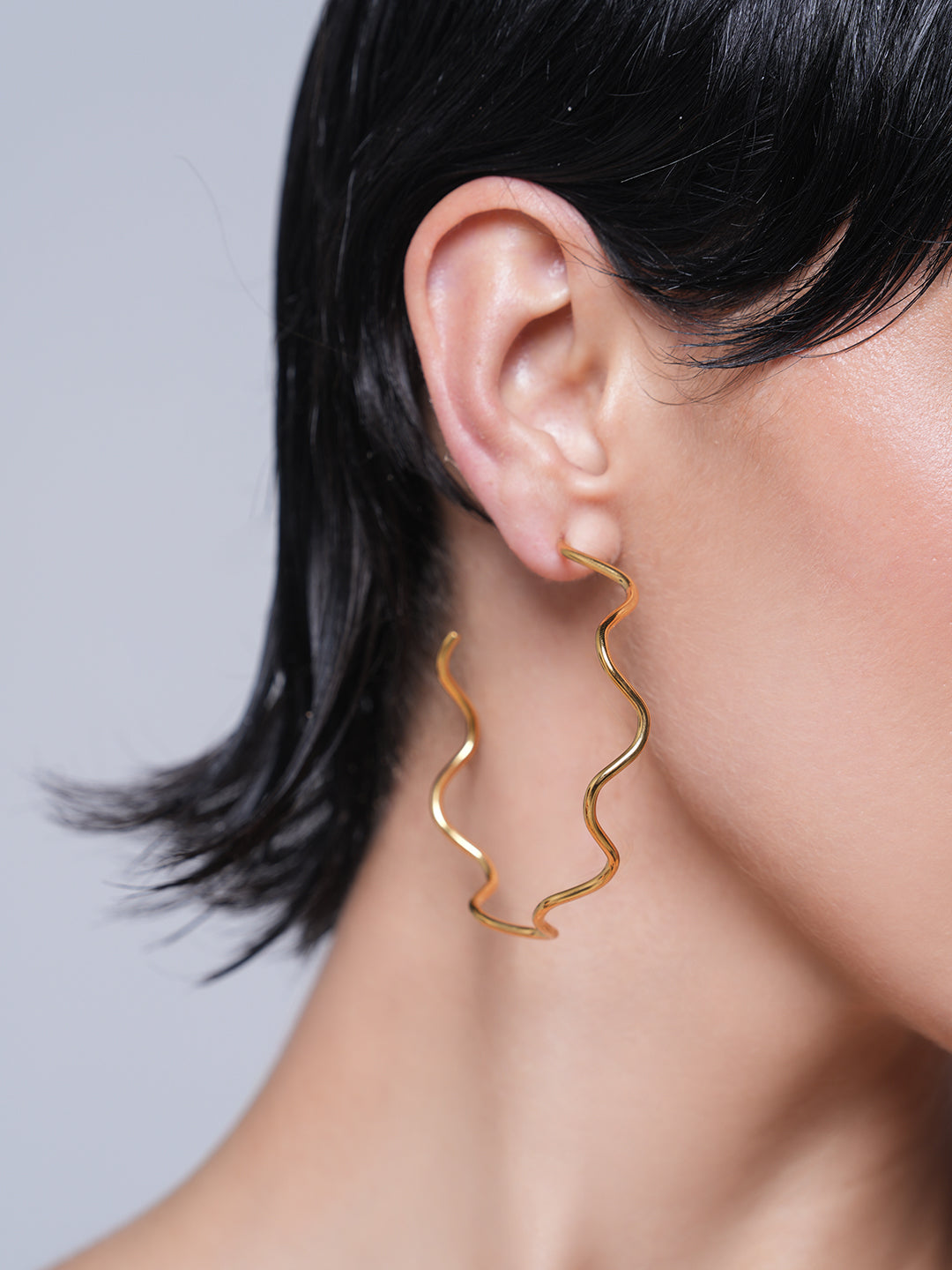 Wave CC Hoop Earrings