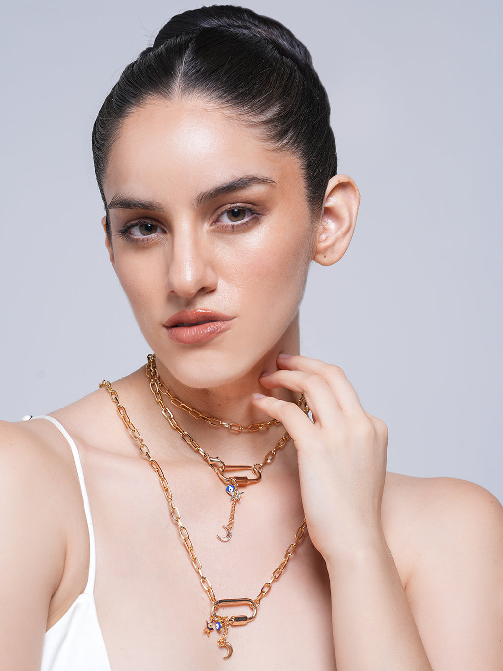 Multi-layer Star Moon Pendant Necklace