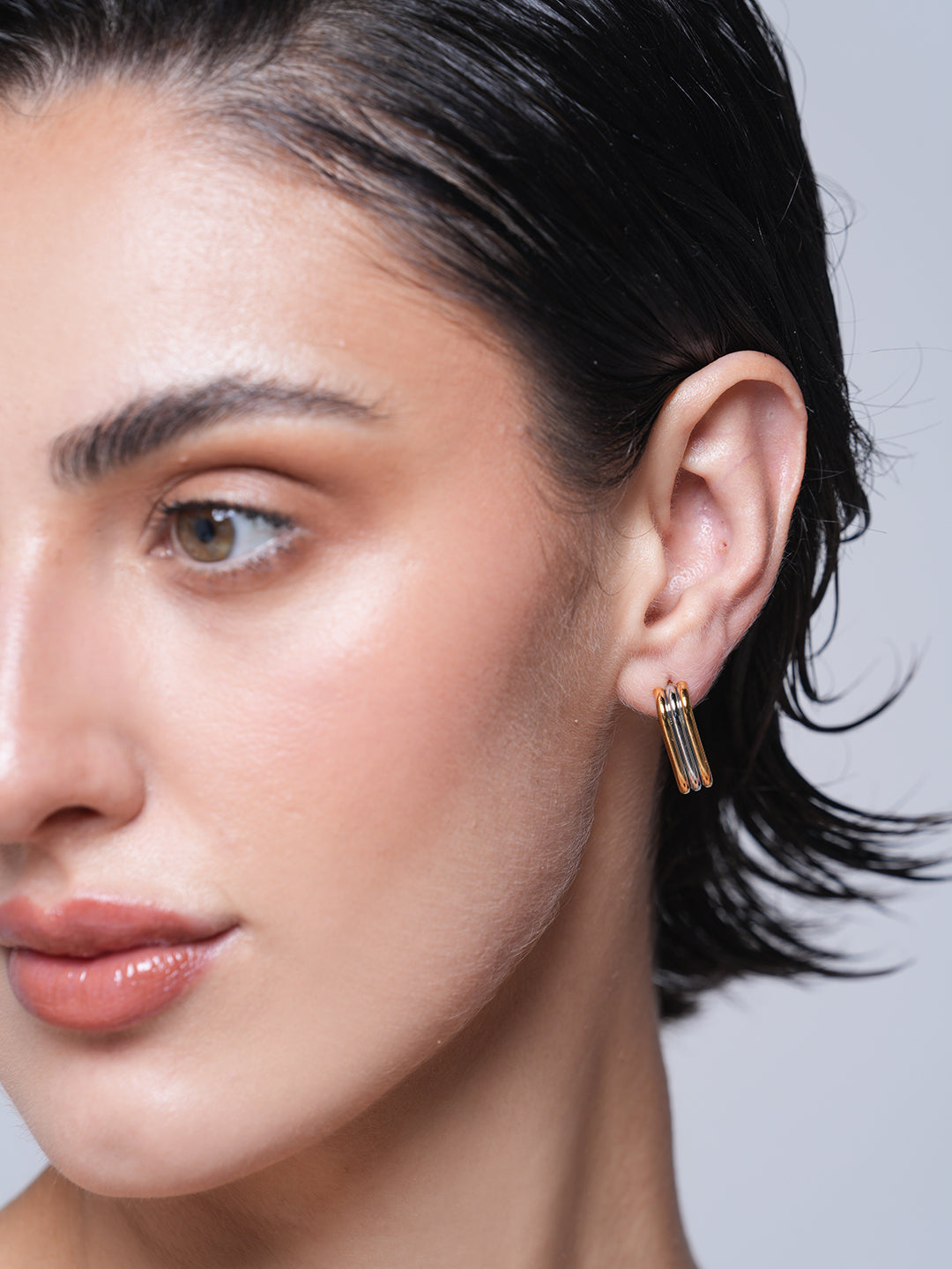 Three Layer Hoop Earring