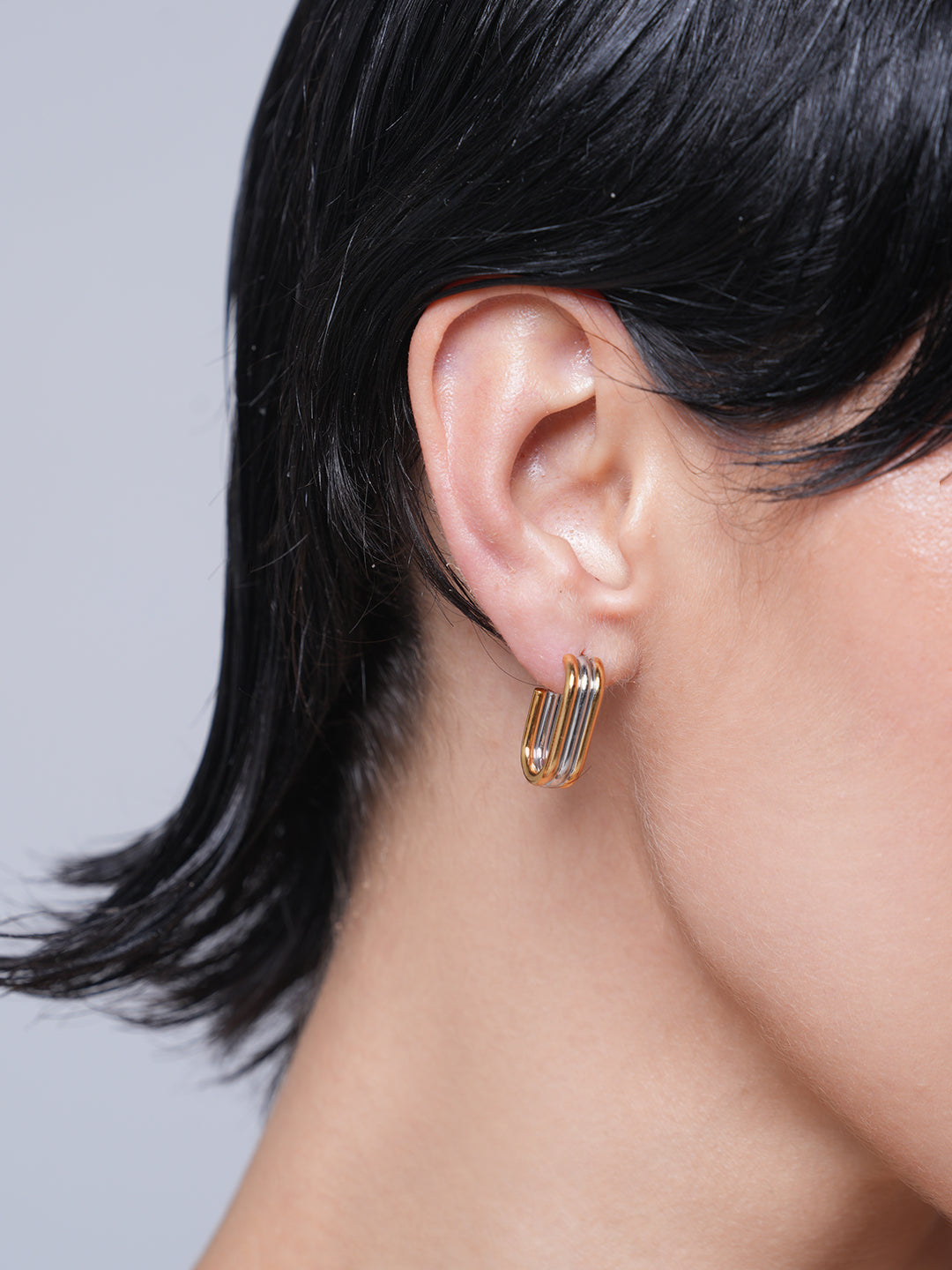 Three Layer Hoop Earring