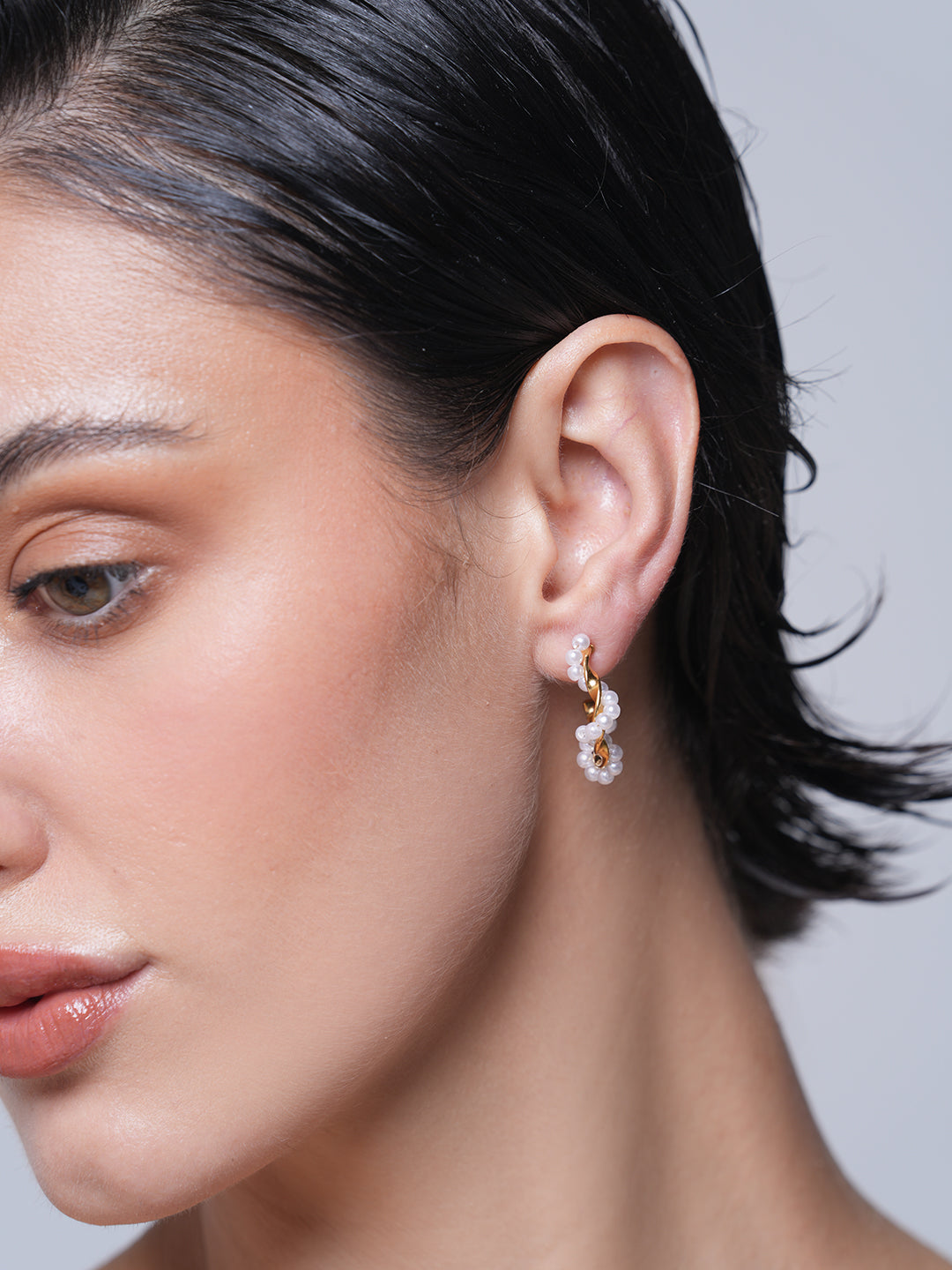 CC Pearl Twist Earrings