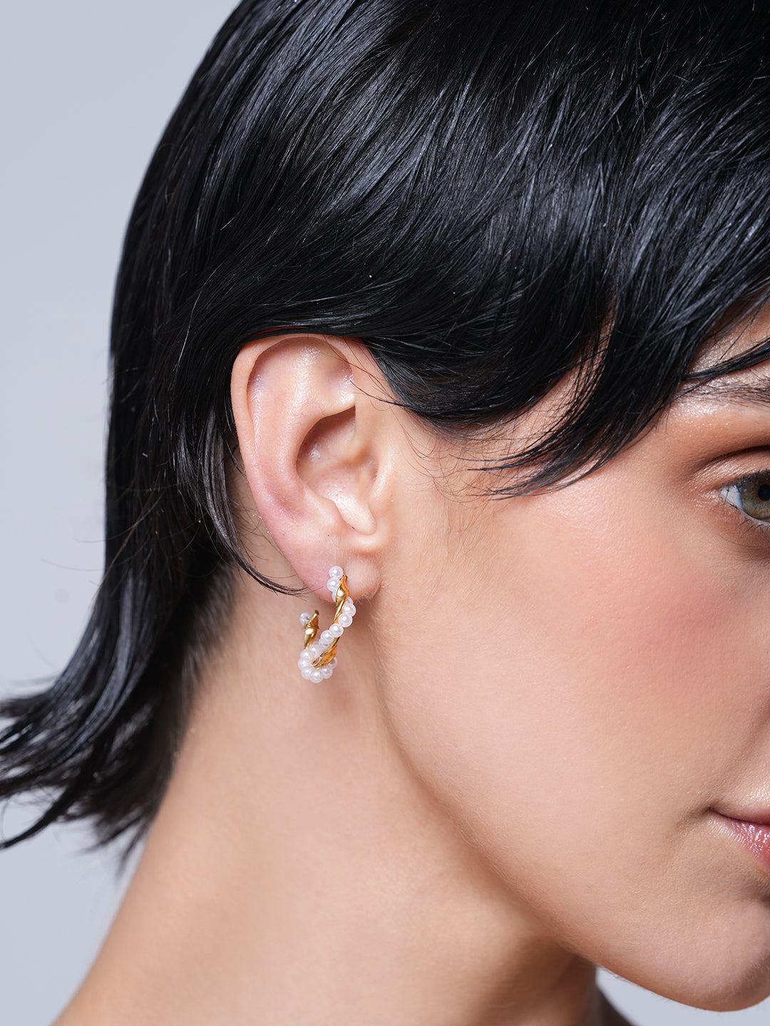 CC Pearl Twist Earrings