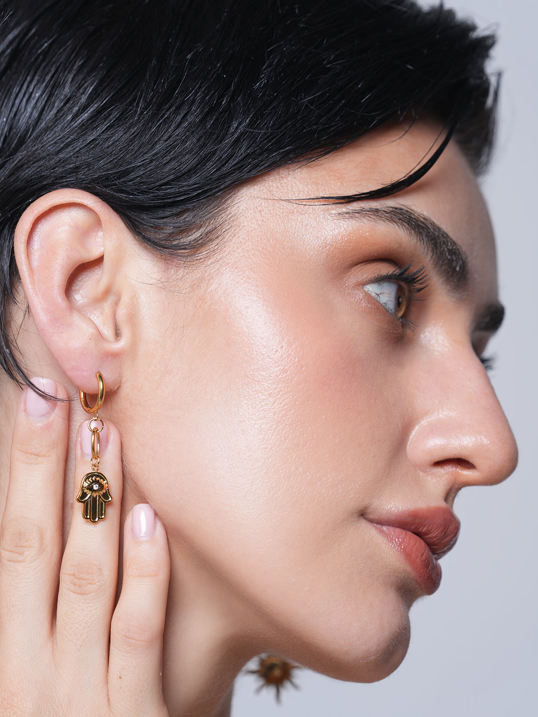 Vintage Sunflower Drop Earrings