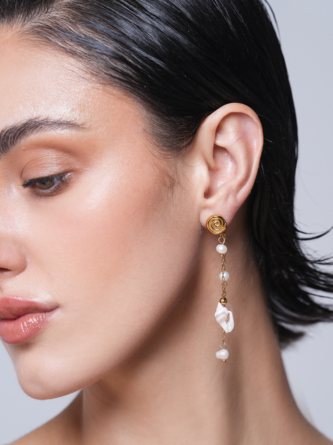 Sea Shell Drop Earrings