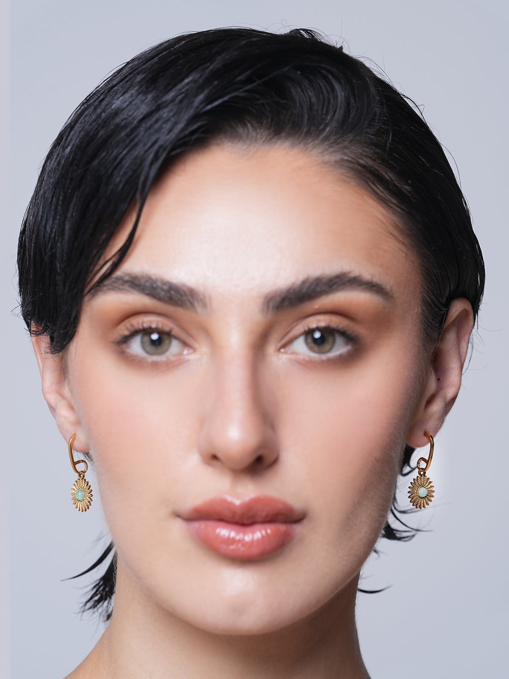 Natural Stone Drop Dangle Earrings