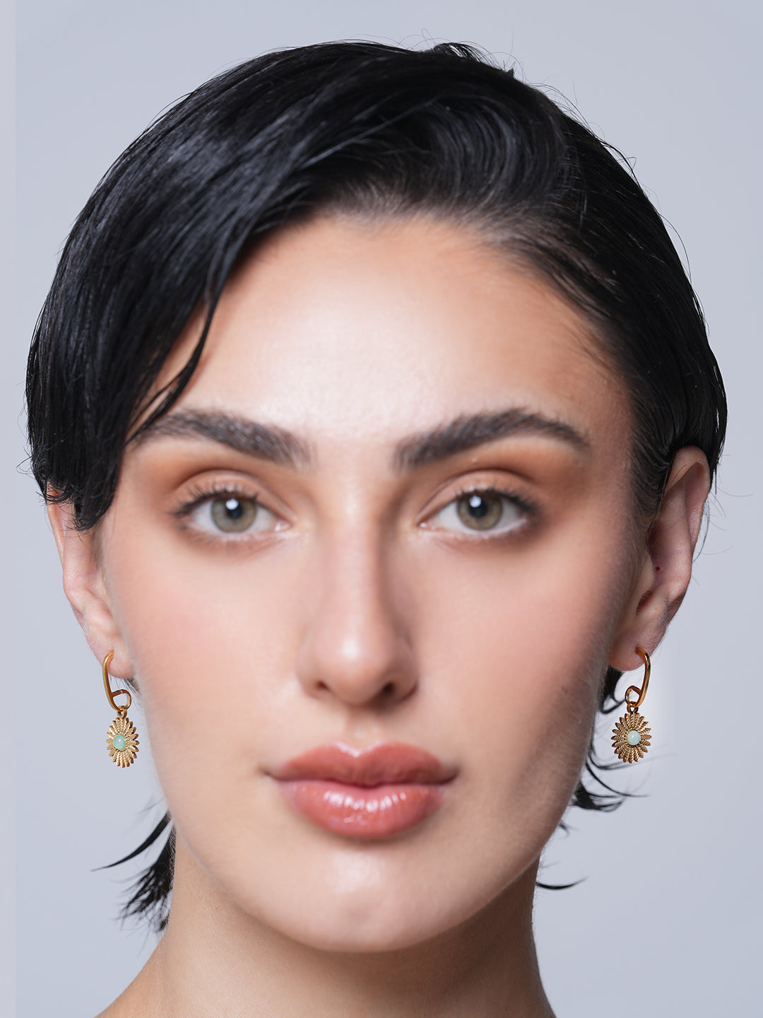 Natural Stone Drop Dangle Earrings