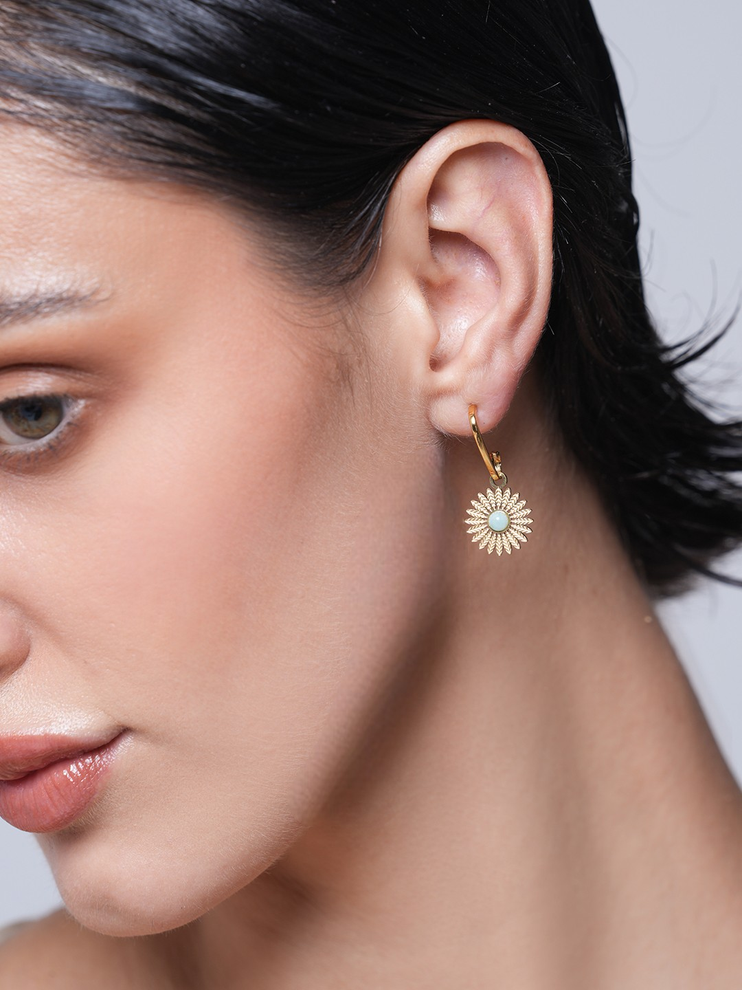 Natural Stone Drop Dangle Earrings