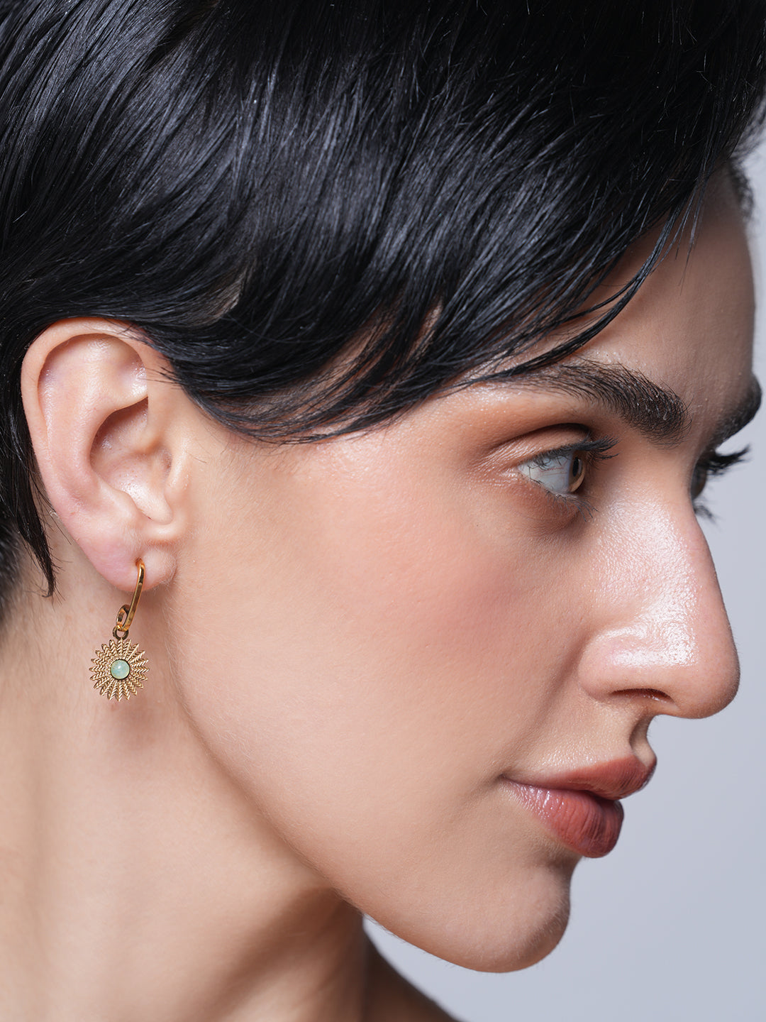 Natural Stone Drop Dangle Earrings