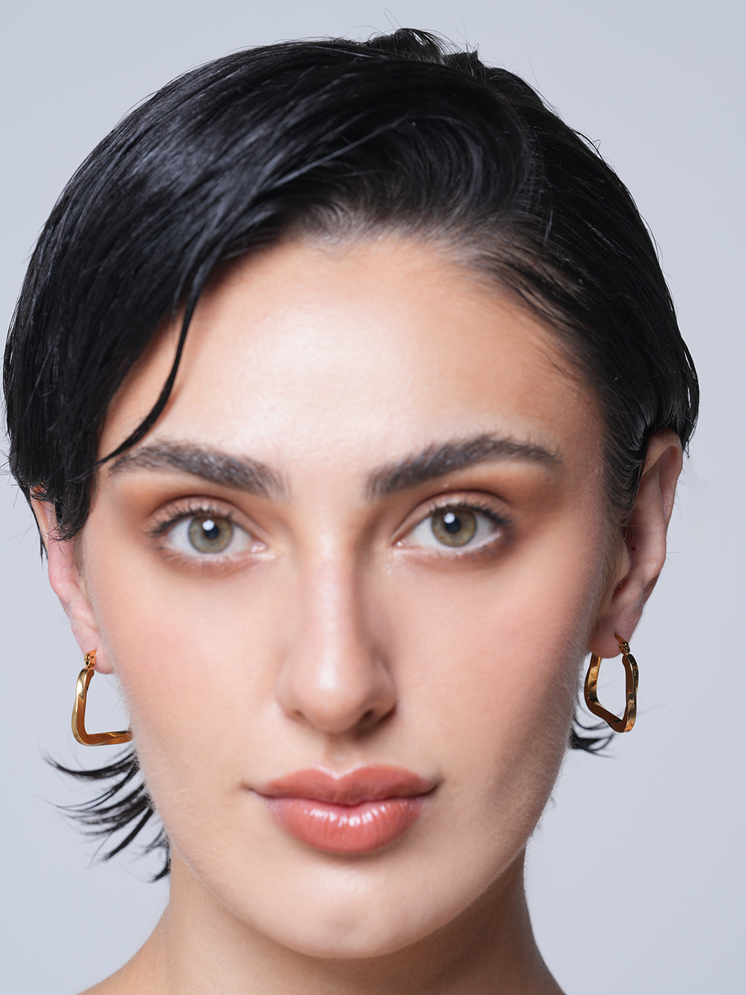 18K Gold Plated Statement Hoops