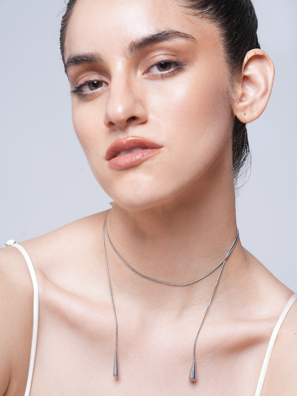 Water Drop Chain Long Necklace