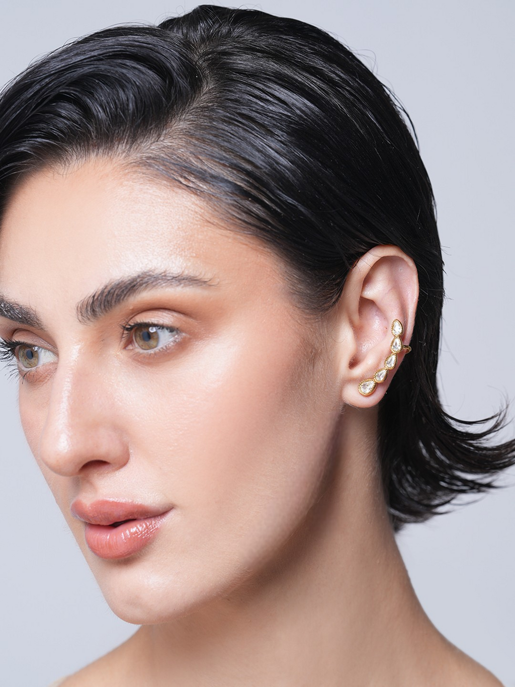 Shiny Cubic Zircon Ear Studs