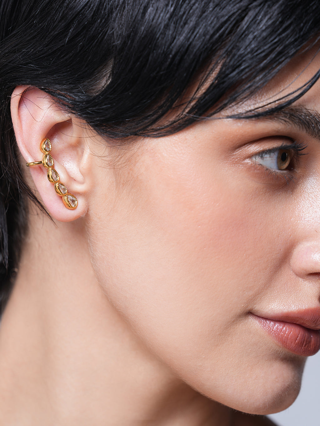 Shiny Cubic Zircon Ear Studs