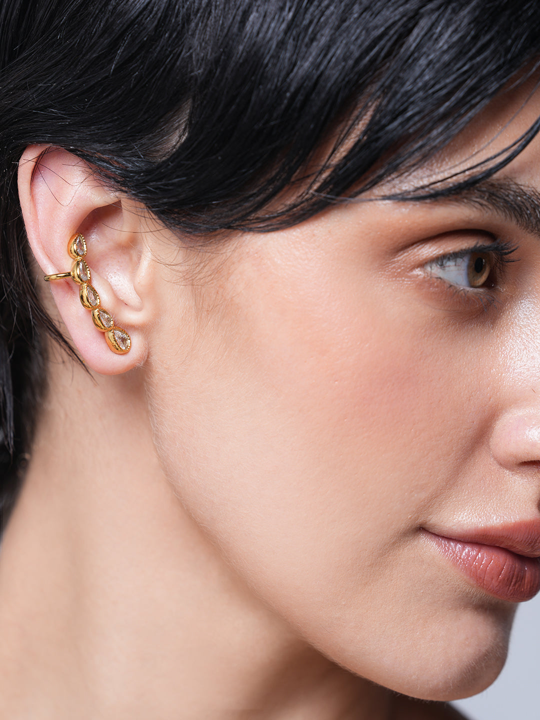 Shiny Cubic Zircon Ear Studs