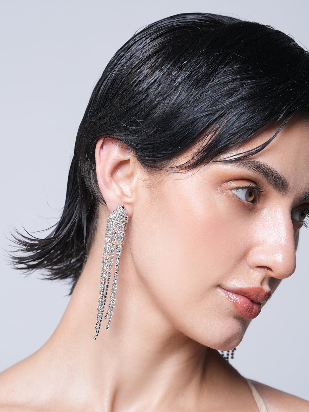 CZ Drop Earrings