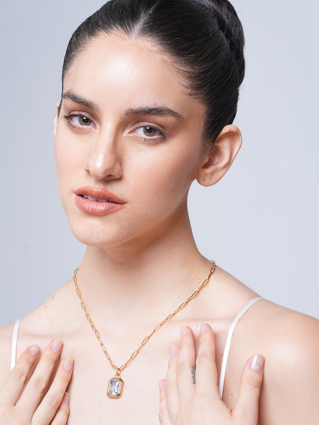 Natural Stone Pendant Necklace