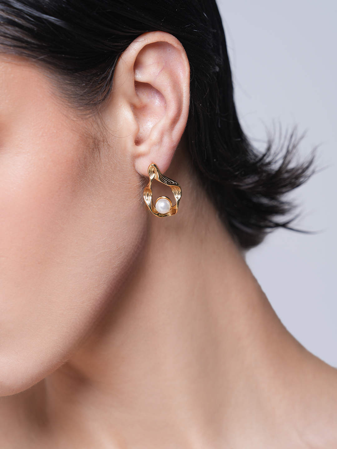 Bow Knot Titanium Steel Ear Studs