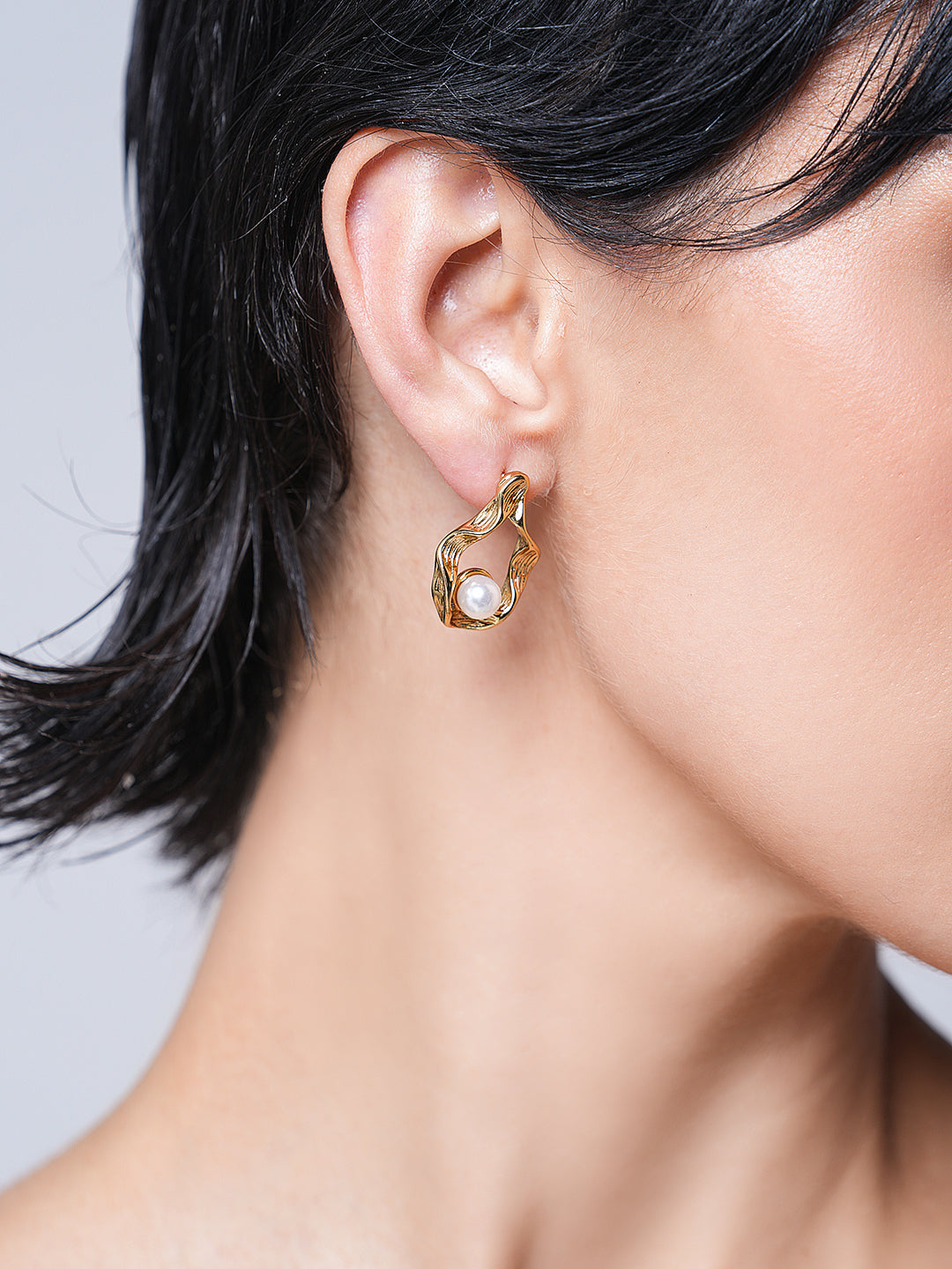 Bow Knot Titanium Steel Ear Studs